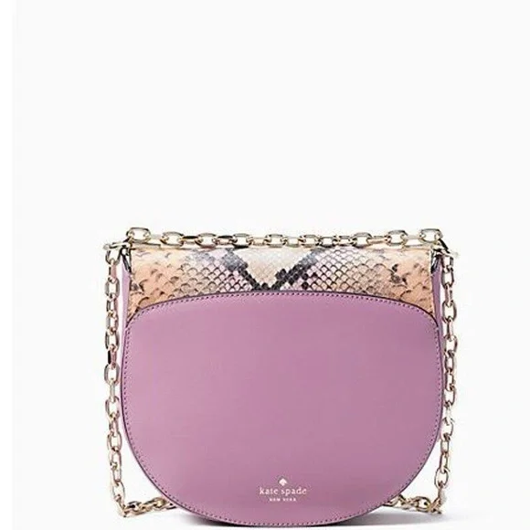 NWT Kate Spade Robyn Exotic Saddle Bag